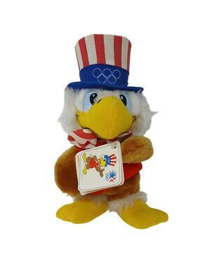Sam The Olympic Eagle Plush Toy 1980 LA Olympics Applause USA Mascot #S1-C
